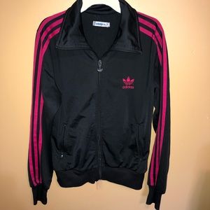 Original Adidas women’s M jacket Black and pink